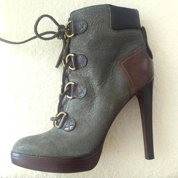 Tory Burch Lawson Heeled Platform Boots - Picture 8 of 10